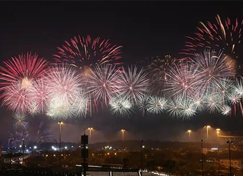 宜黄县焰火晚会